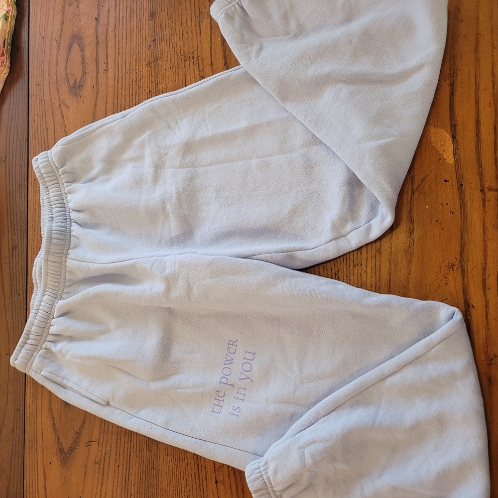 Light blue pac sun sweatpants